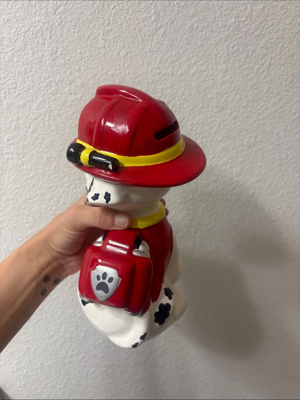 Paw Patrol ceramic Marshall character piggy bank - Picture 3 of 4